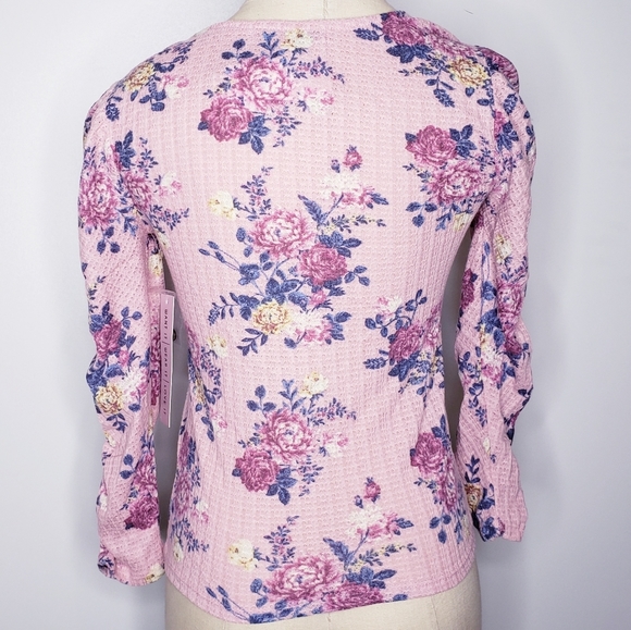 Crave fame floral rose multi top - Picture 2 of 4
